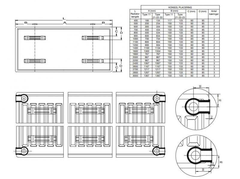 Thermrad Compact radiator 11-300-1200 mm - 6 kvm Thermrad Compact radiator 11-300-1200 mm - 6 kvm