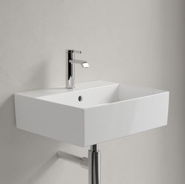 V&B Memento 2.0 50 fritstående bowlevask - 1/3 hanehuller - Med overløb V&B Memento 2.0 50 fritstående bowlevask - 1/3 hanehuller - Med overløb