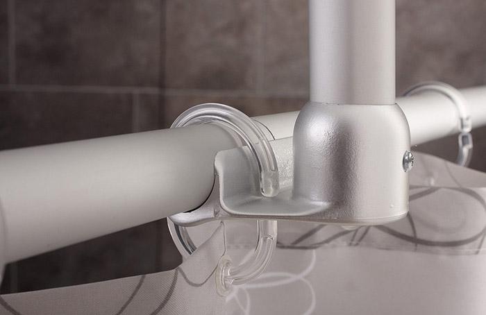 Ridder loftst&oslash;tte t/badeforh&aelig;ngsstang - Hvid