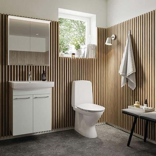 Ifö Spira gulvtoilet 6260 m/Rimfree og Ifö Clean - Med S-lås Ifö Spira gulvtoilet 6260 m/Rimfree og Ifö Clean - Med S-lås