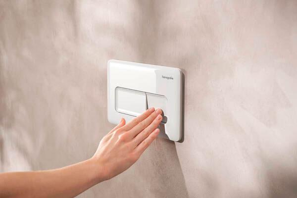 hansgrohe iFrame Original Q betjeningsplade - Hvid hansgrohe iFrame Original Q betjeningsplade - Hvid