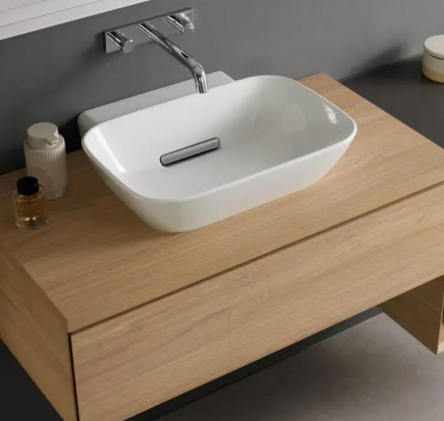 Geberit ONE 50 bowlevask op til væg - Uden overløb - Uden hanehul - KeraTect Geberit ONE 50 bowlevask op til væg - Uden overløb - Uden hanehul - KeraTect