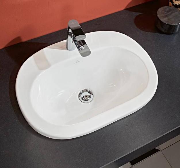 V&B O.novo 56 h&aring;ndvask t/nedf&aelig;ldning - 1/3 hanehul