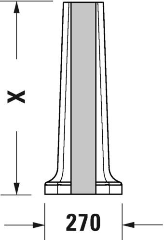 Duravit 1930 søjle til håndvask 085791 Duravit 1930 søjle til håndvask 085791