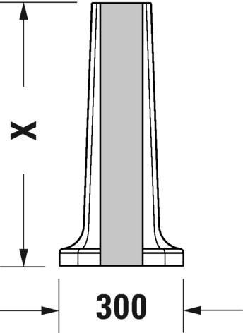 Duravit 1930 s&oslash;jle til h&aring;ndvask 043880 og 043870
