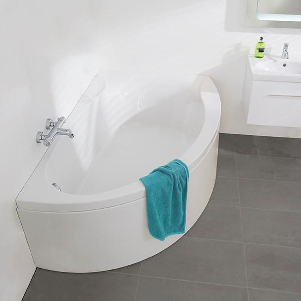 Strømberg Omega hjørnebadekar - 170 x 110 - Højre - 1 ryglæn Strømberg Omega hjørnebadekar - 170 x 110 - Højre - 1 ryglæn