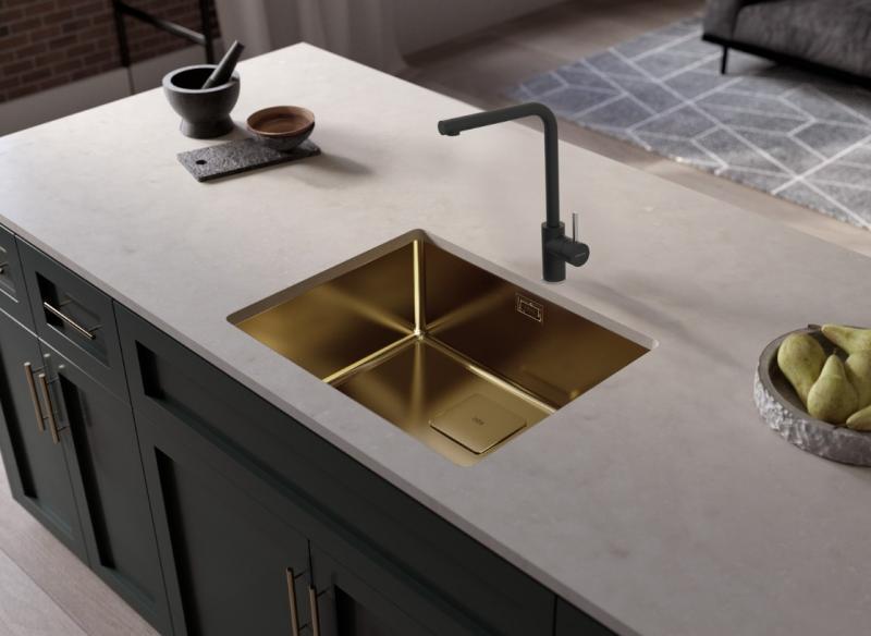 Intra FlexLinea k&oslash;kkenvask - B&oslash;rstet messing