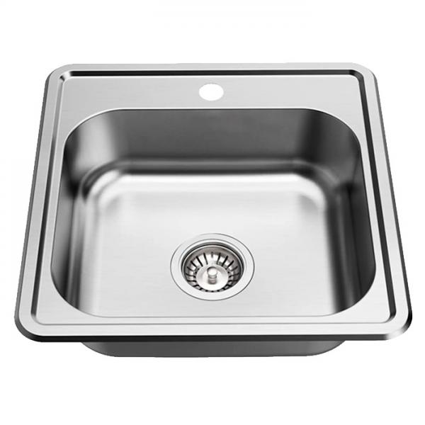 Lavabo LA 410 k&oslash;kkenvask i rustfrit st&aring;l