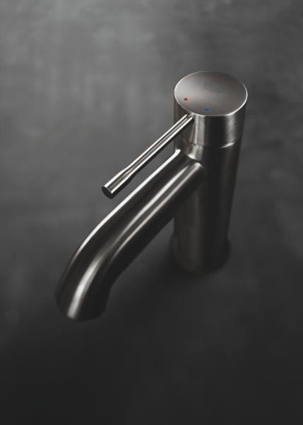 Grohe Essence New håndvaskarmatur m/bundventil - Børstet hard graphite Grohe Essence New håndvaskarmatur m/bundventil - Børstet hard graphite