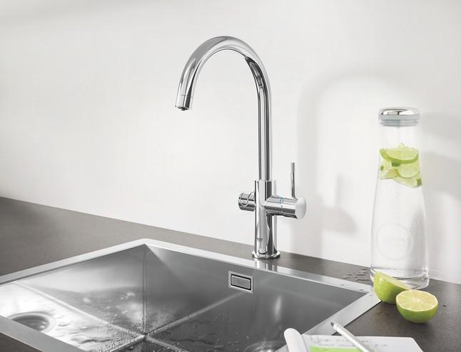 Grohe Blue Professional k&oslash;kkenbatteri m/C-tud - Krom