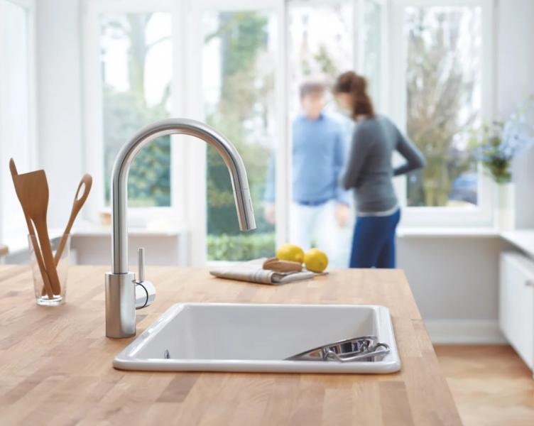 Grohe NEW Concetto køkkenarmatur m/udtræk og Dual spray - Supersteel Grohe NEW Concetto køkkenarmatur m/udtræk og Dual spray - Supersteel