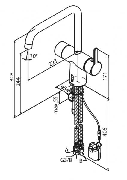 Damixa Silhouet Touchless køkkenarmatur - Mat hvid Damixa Silhouet Touchless køkkenarmatur - Mat hvid