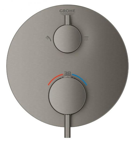 Grohe Atrio brusetermostat t/indbygning - B&oslash;rstet Hard Graphite