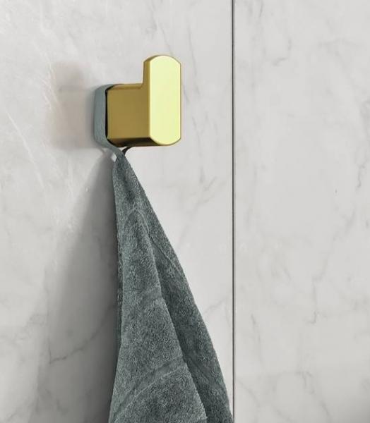 Gustavsberg Square h&aring;ndkl&aelig;dekrog - B&oslash;rstet messing