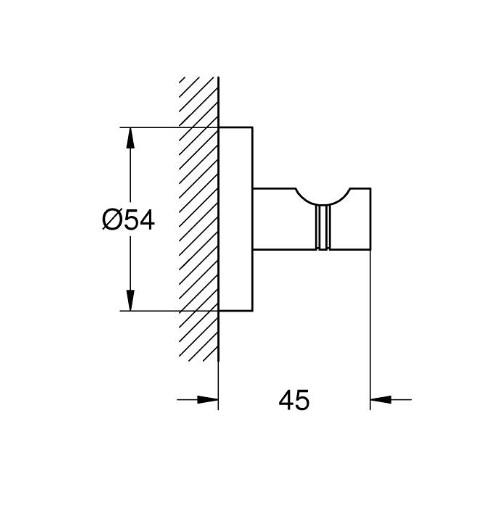 Grohe Start håndklædekrog - Mat sort Grohe Start håndklædekrog - Mat sort