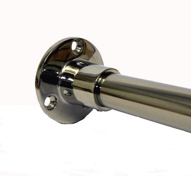 Van Der P Forhængstang 200x100x200cm m.vægflanger/lofttøtte - Rustfrit stål Van Der P Forhængstang 200x100x200cm m.vægflanger/lofttøtte - Rustfrit stål