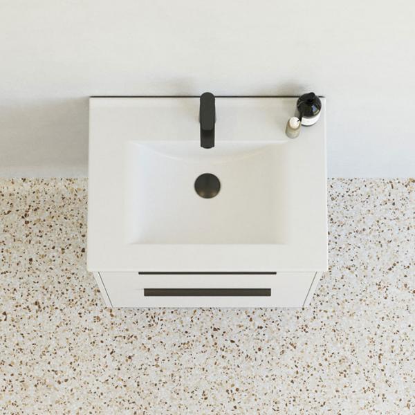 Dansani Mido+ Classic 61 møbelsæt m/Amber vask og 2 skuffer - Mat sand Dansani Mido+ Classic 61 møbelsæt m/Amber vask og 2 skuffer - Mat sand