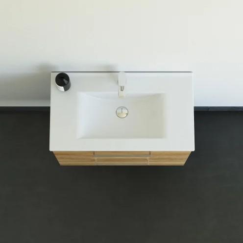 Dansani Mido+ 80 m&oslash;belpakke m/Amber vask og 2 skuffer - Varm eg