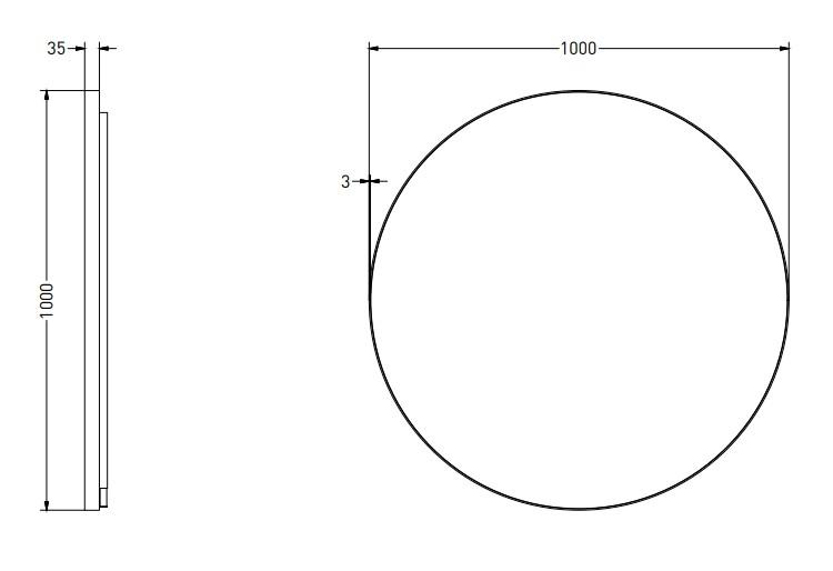 Sanibell Ink SP17 rundt spejl m/backlight, varme og sensor Ø100 - Børstet mat guld Sanibell Ink SP17 rundt spejl m/backlight, varme og sensor Ø100 - Børstet mat guld