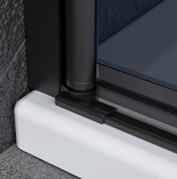 Nortiq brusehjørne 90x90 - Mørkt glas/mat sort Nortiq brusehjørne 90x90 - Mørkt glas/mat sort