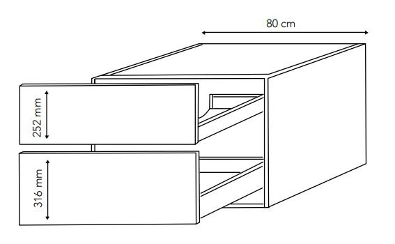 Cass&oslash;e Soft 160 m&oslash;bels&aelig;t m/bowlevask - Mat gr&aring;