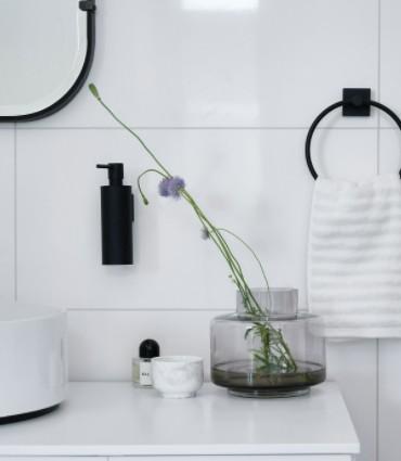 Smedbo House s&aelig;bedispenser til v&aelig;g - Mat sort