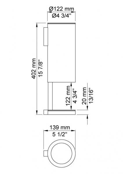 Vola h&aring;ndsprit- og s&aelig;bedispenser, v&aelig;gmonteret - Krom