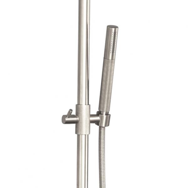 Cassøe Crystal Cut komplet brusesystem - T8 - Børstet stål Cassøe Crystal Cut komplet brusesystem - T8 - Børstet stål