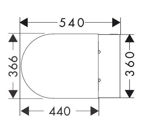hansgrohe EluPura S toiletpakke inkl. lav cisterne, hvid betjening og sæde hansgrohe EluPura S toiletpakke inkl. lav cisterne, hvid betjening og sæde