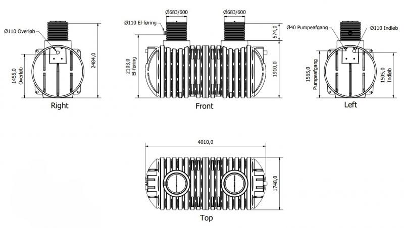 Watercare komplet regnvandsanl&aelig;g til have 7000L
