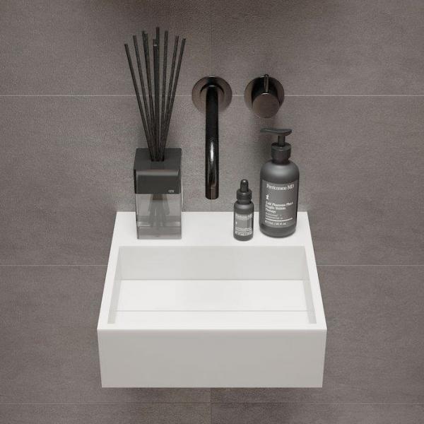 Ideavit Solidcube 30 h&aring;ndvask t/v&aelig;g - Uden overl&oslash;b - Uden hanehul