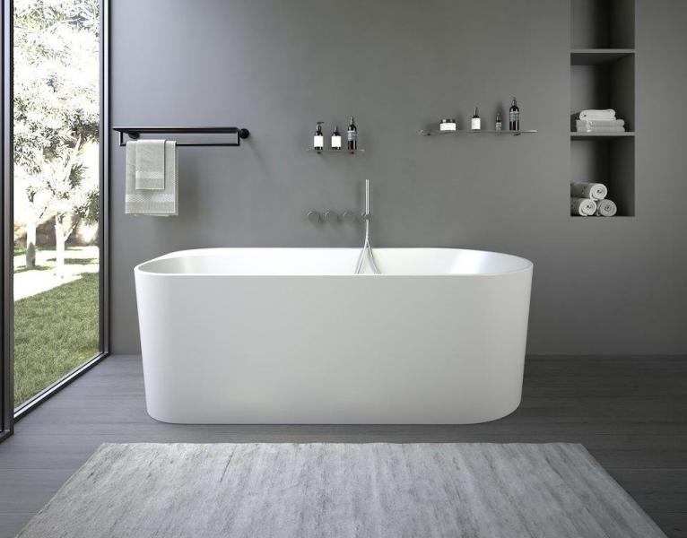 Ideavit Viva fritstående badekar 1700 x 800 mm - Mat hvid Ideavit Viva fritstående badekar 1700 x 800 mm - Mat hvid