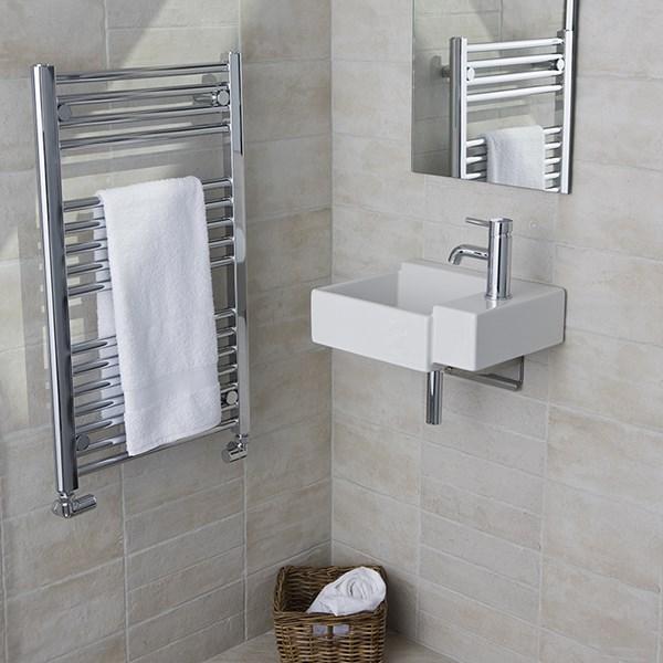 Str&oslash;mberg Asola h&aring;ndkl&aelig;det&oslash;rrer - 48x121 cm - Krom