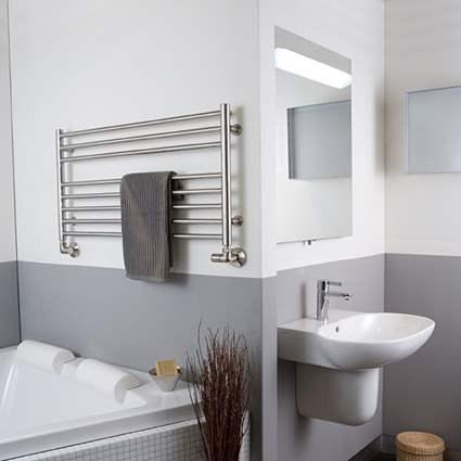 Strømberg Linus Håndklædetørrer - 90,5x48 cm - Hvid Strømberg Linus Håndklædetørrer - 90,5x48 cm - Hvid