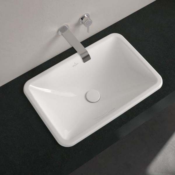 V&B Loop&Friends 60 håndvask t/nedfældning - Med overløb V&B Loop&Friends 60 håndvask t/nedfældning - Med overløb