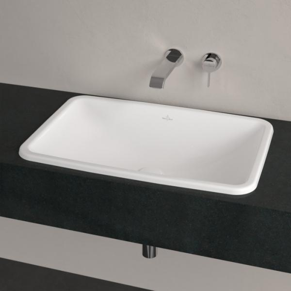 V&B Loop&Friends 68 håndvask t/nedfældning - Med overløb V&B Loop&Friends 68 håndvask t/nedfældning - Med overløb