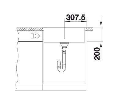 Blanco Naya 6 UX k&oslash;kkenvask - Soft white