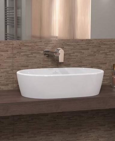 V&B Architectura 60 fritstående bowlevask - Med overløb V&B Architectura 60 fritstående bowlevask - Med overløb