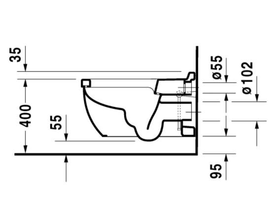 Duravit Starck 3 hængeskål til sensowash Duravit Starck 3 hængeskål til sensowash