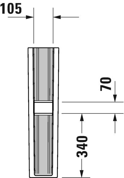 Duravit No. 1 søjle til håndvask Duravit No. 1 søjle til håndvask