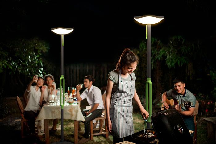 Lutec Poppy udendørslampe m/solceller og højtaler Lutec Poppy udendørslampe m/solceller og højtaler