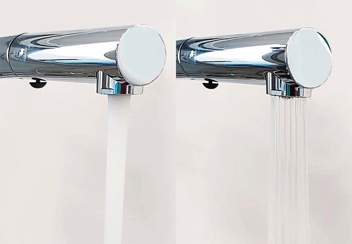 Lavabo Kubus 040 køkkenarmatur m/udtræk - Bruneret messing Lavabo Kubus 040 køkkenarmatur m/udtræk - Bruneret messing