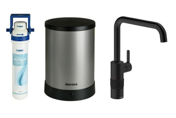 Damixa Silhouet Instant kogende k&oslash;kkenarmatur - Mat sort