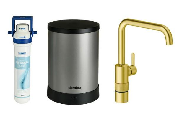 Damixa Silhouet Instant kogende køkkenarmatur - Børstet messing Damixa Silhouet Instant kogende køkkenarmatur - Børstet messing