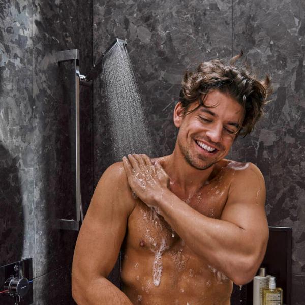 hansgrohe Pulsify E 100 bruses&aelig;t 1jet m/EcoSmart+ - Mat hvid