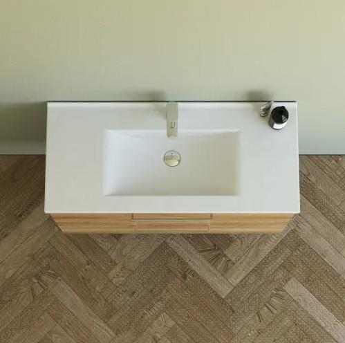 Dansani Mido+ 100 m&oslash;belpakke m/Amber vask og 2 skuffer - Varm eg