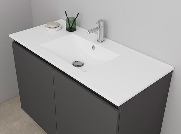 Sanibell Online 101 møbelsæt m/grebsfri låger - Mat antracit Sanibell Online 101 møbelsæt m/grebsfri låger - Mat antracit