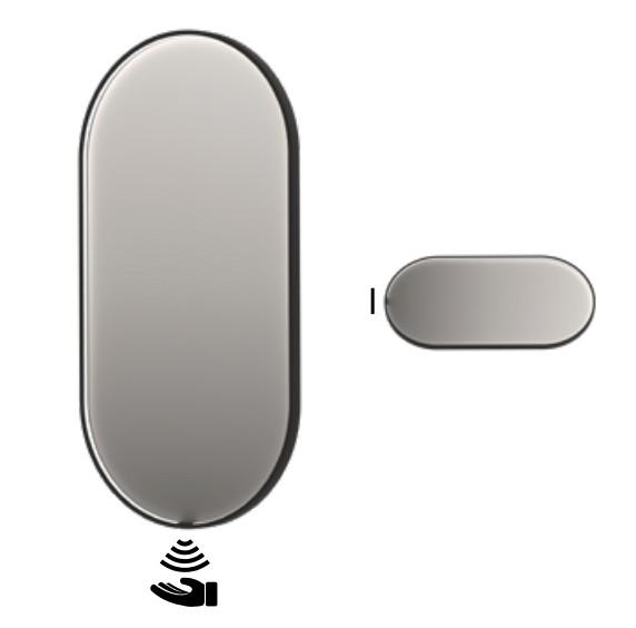 Sanibell Ink SP28 ovalt spejl m/lys, varme og sensor 40 x 80 cm - Børstet kobber Sanibell Ink SP28 ovalt spejl m/lys, varme og sensor 40 x 80 cm - Børstet kobber