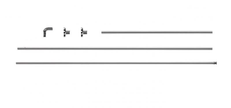 Hefe teleskopstang til badeforh&aelig;ng - Hj&oslash;rne