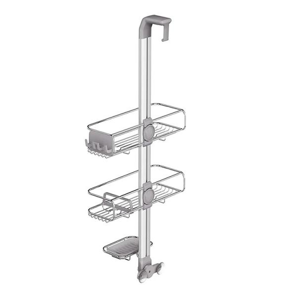 Simplehuman brusehylde til glasd&oslash;r - Rustfrit st&aring;l